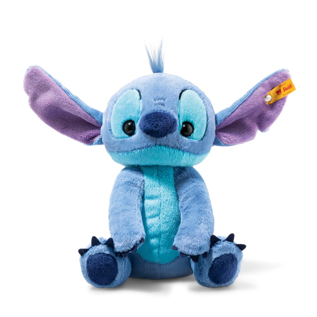 Steiff Peluche Disney Originals Stitch, Peluche Adorable con Ojos de plástico, para niños y niñas, Friends, Peluche 22 cm, Azul, 024696