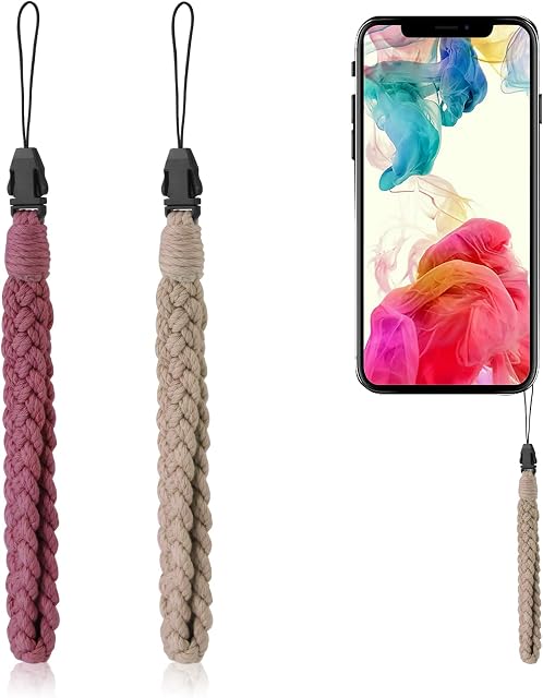 cobee Handmade Cell Phone Wrist Starp,2 Pieces Universal Phone Case Wrist