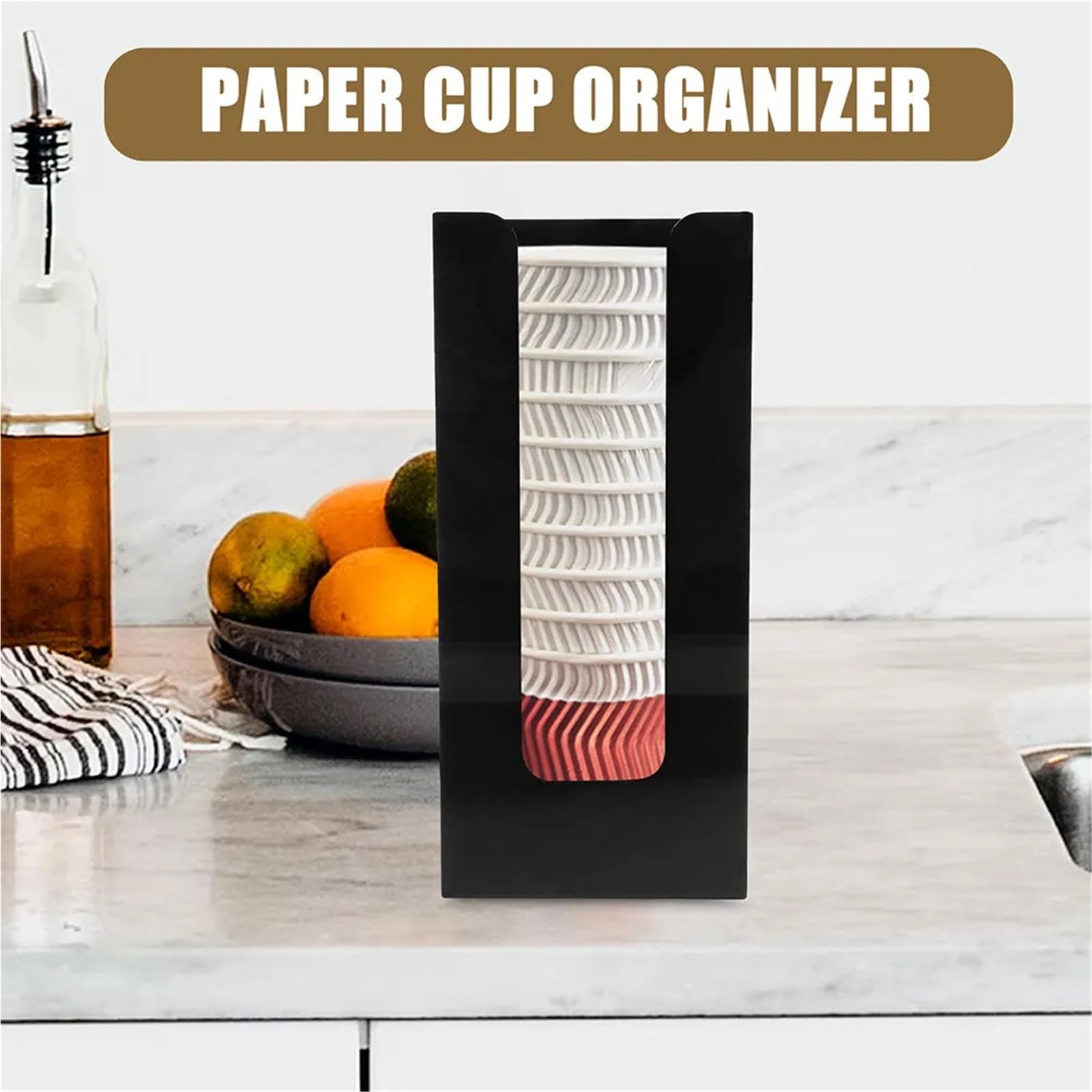 Dispensador De Vasos Papel 2 Piezas for Encimera Para Vaso De Papel