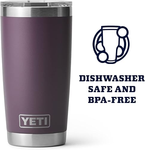 Miniatura 193 de YETI Rambler - Vaso de acero inoxidable con aislamiento al vacío de 20 onzas con tapa MagSlider verde azulado (Agave Teal)