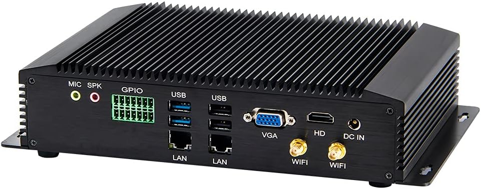 HUNSN Industrial PC, Fanless Mini Computer, IPC, WOL, Watchdog Supported, I5 4200U 4250U 4258U 4278U, IM05, 2 x LAN, GPIO, 6 x COM RS232 422 485, Barebone, NO RAM, NO Storage, NO System