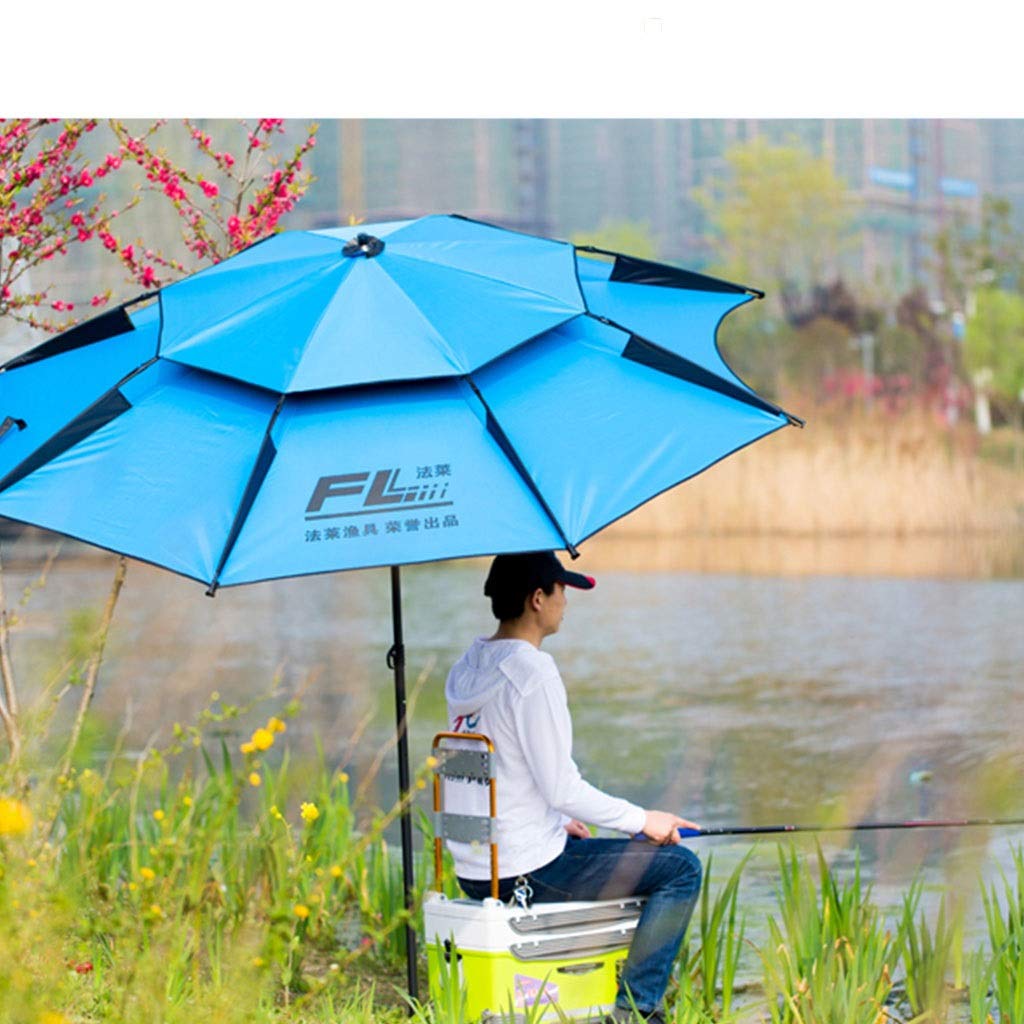 Składany parasol wędkarski parasol 2,2 m uniwersalny odporny na deszcz outdoor wędkowanie parasol 2,4 m ryba parasol czarny tworzywo sztuczne parasol przeciwsłoneczny wędkarski parasol parasol parasol / parasol