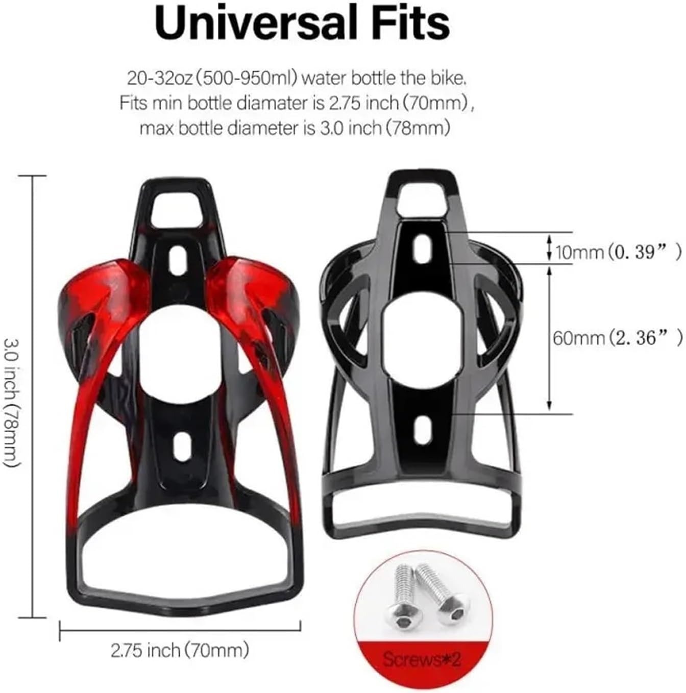 Bicycle Bottle Cages Road Water Holder Lightweight Cycling Bracket Accessory