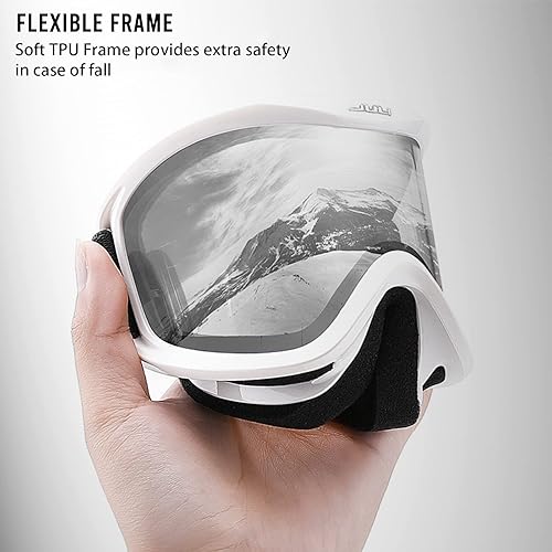 Miniatura 3 de Juli - Gafas protectoras para hombres, mujeres y jóvenes, para esquí, snowboard, patinaje y vehículos de nieve