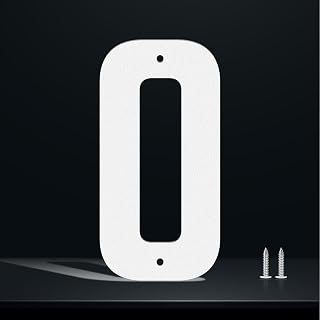 4 Inch White Metal House Numbers, Metal Letters Door Numbers Signage, House Address Letters and Numbers for Outside Signs, Street Address Plaque for Garden Door Mailbox Decor (0)