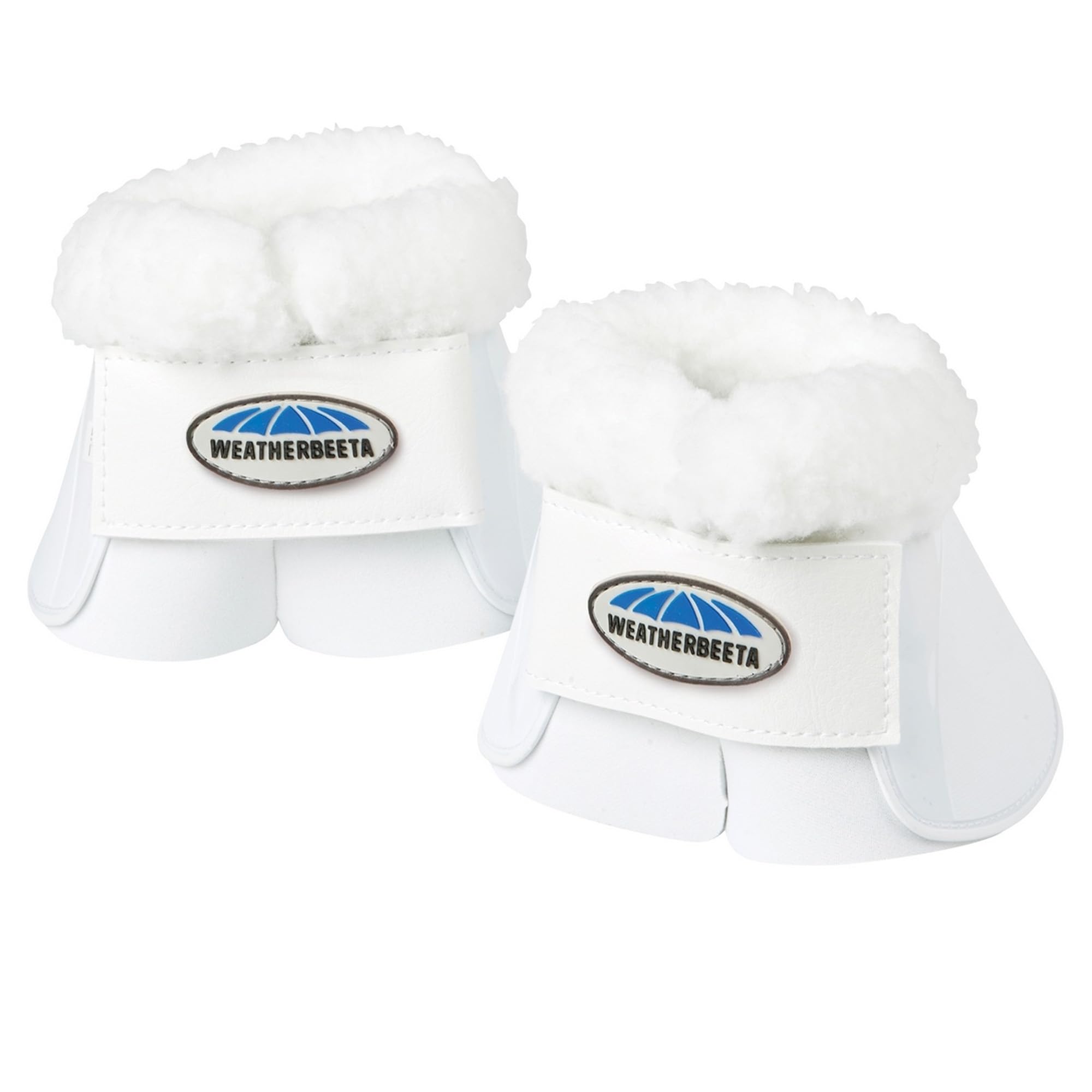 Weatherbeeta - Campanas Modelo Impact con Ribete Polar para Caballos (Pony) (Blanco)