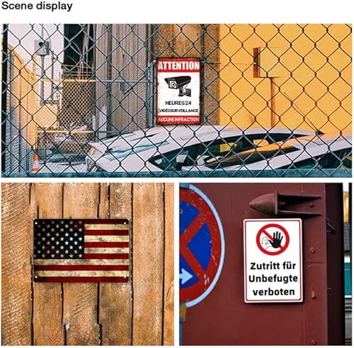 Miniatura 11 de Letrero de metal divertido con límite de cerveza, 24 letreros para decoración de bar de garaje, señal de tráfico, cueva de hombre, 8 x 12 pulgadas