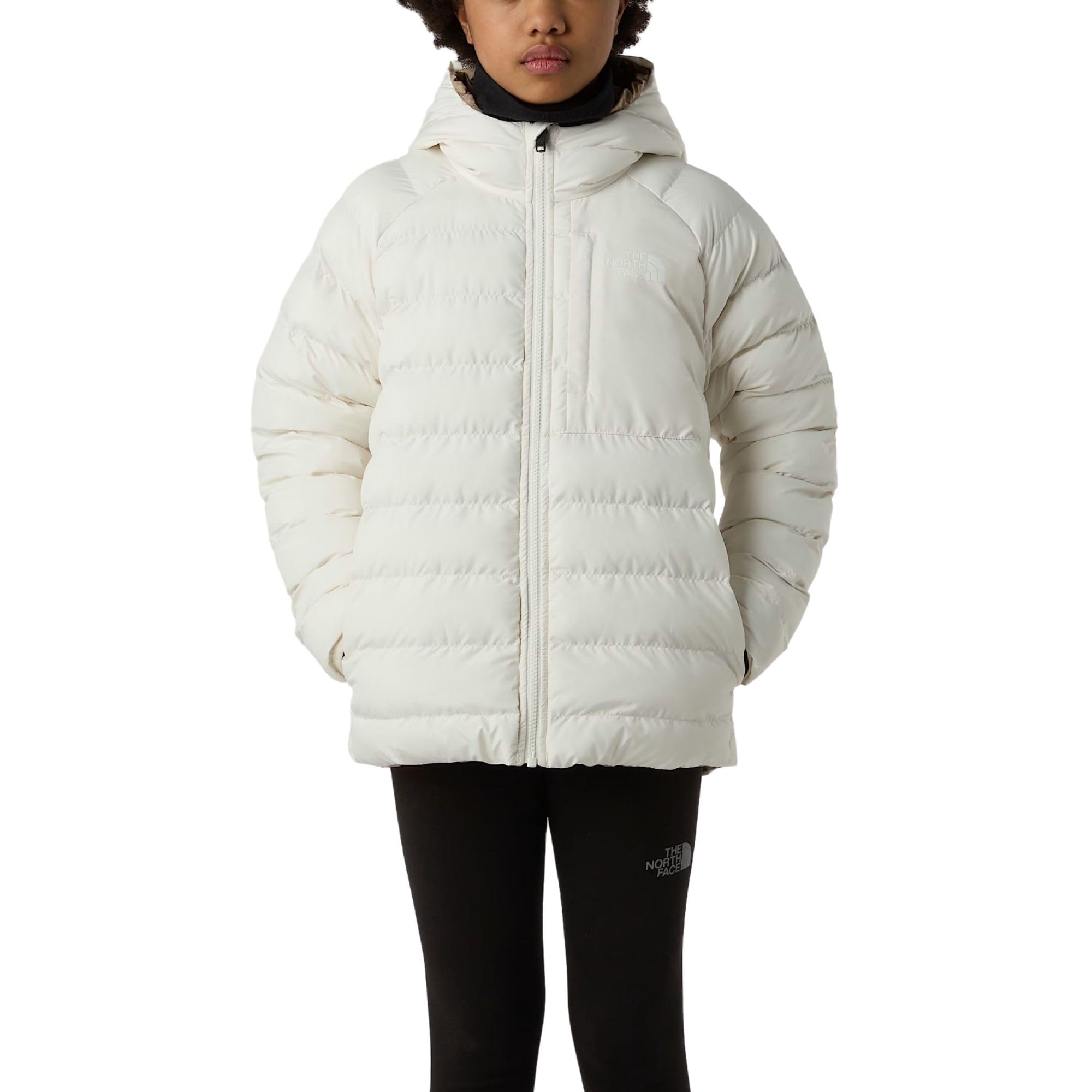 The North Face Reversible Perrito Chaqueta con capucha para niñas White Dune 10 años