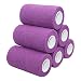 Produktbild STpro Selbstklebender Verband Tape Fixierverband Selbsthaftende Bandage Tape Haftbandage 10cm x 6 Stück Violett Cohesive Bandagen Pferd Selbstklebende Binden Verband Elastischer Verbände Kohäsiv