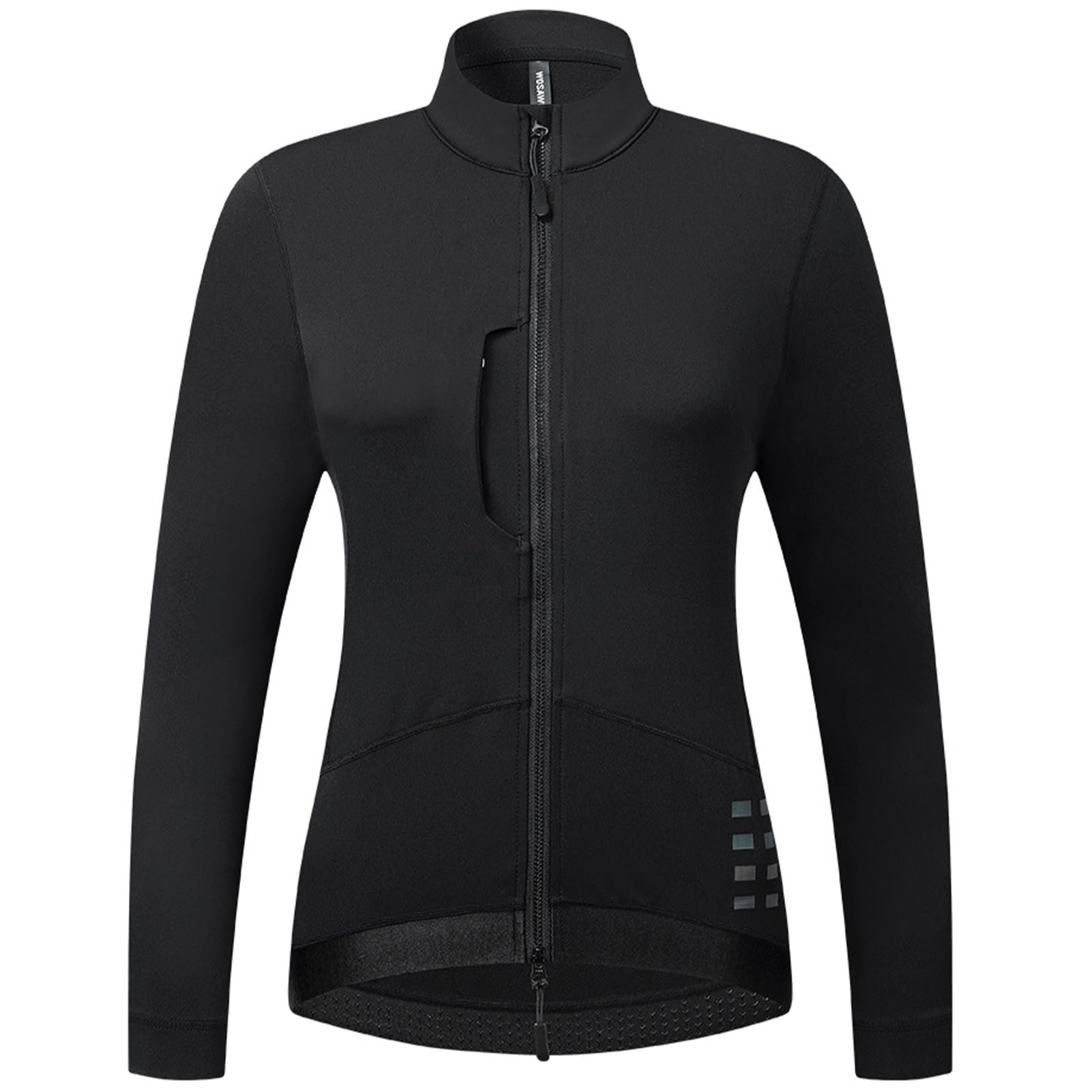 Veste de cyclisme d'hiver chaude pour femme – Veste de vélo de route à manches longues en jersey polaire – Vêtement de vélo résistant au froid