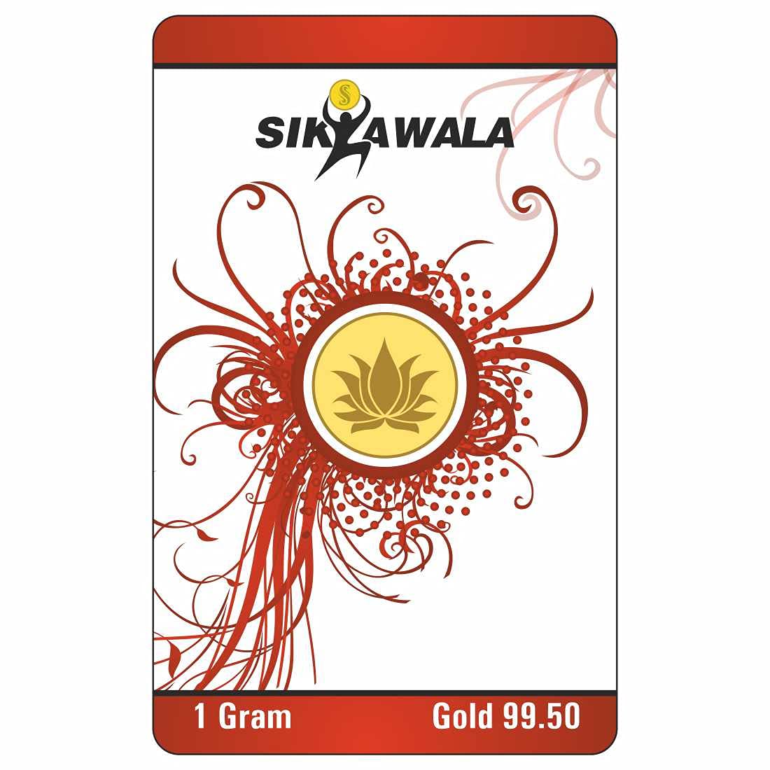 Sikkawala Lotus 24kt (995) Gold Coin 1 gm
