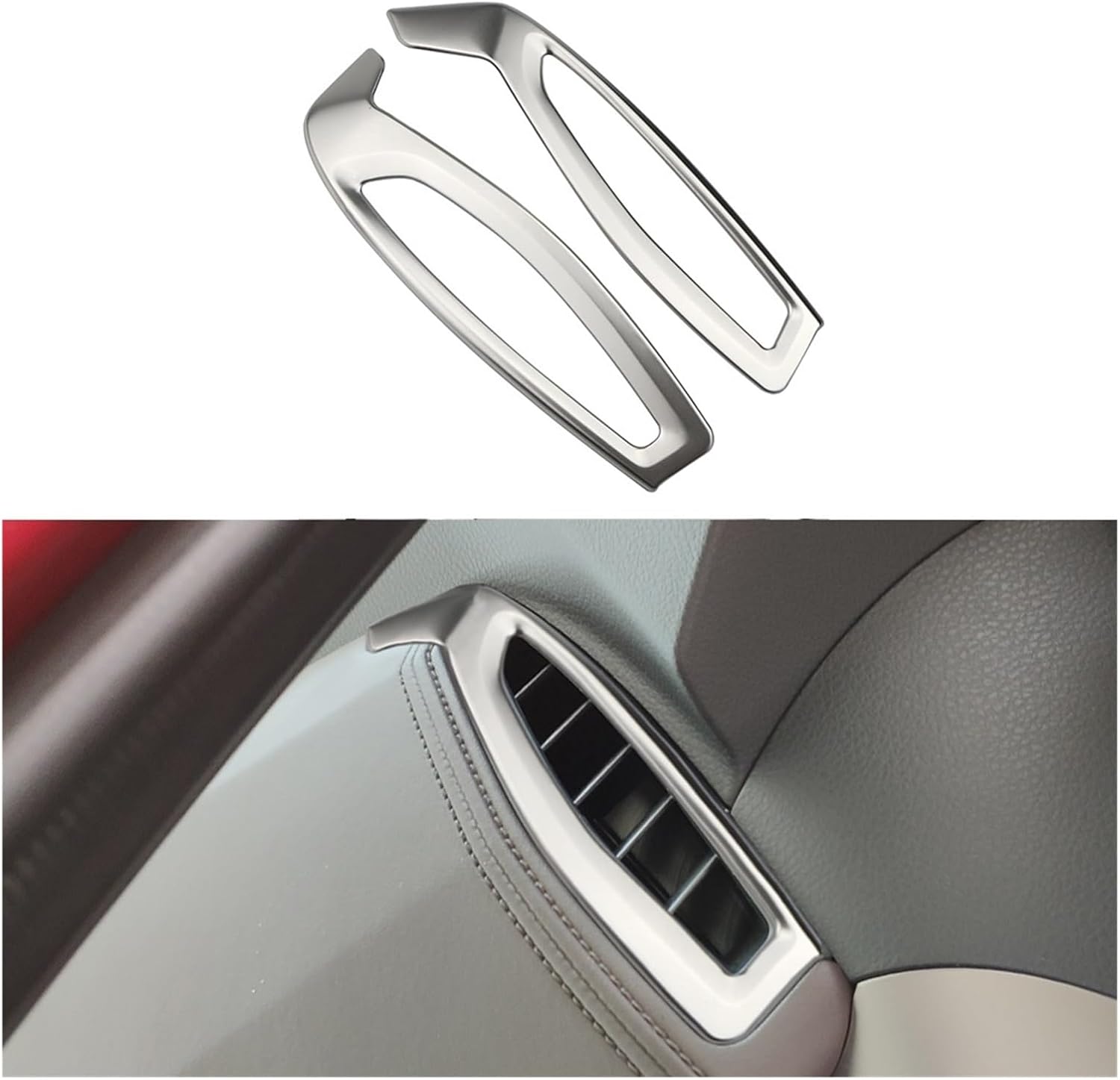 Car Front Air Conditioning Vent Outlet Cover Trim Sticker Fit for Toyota CHR 2017-2018