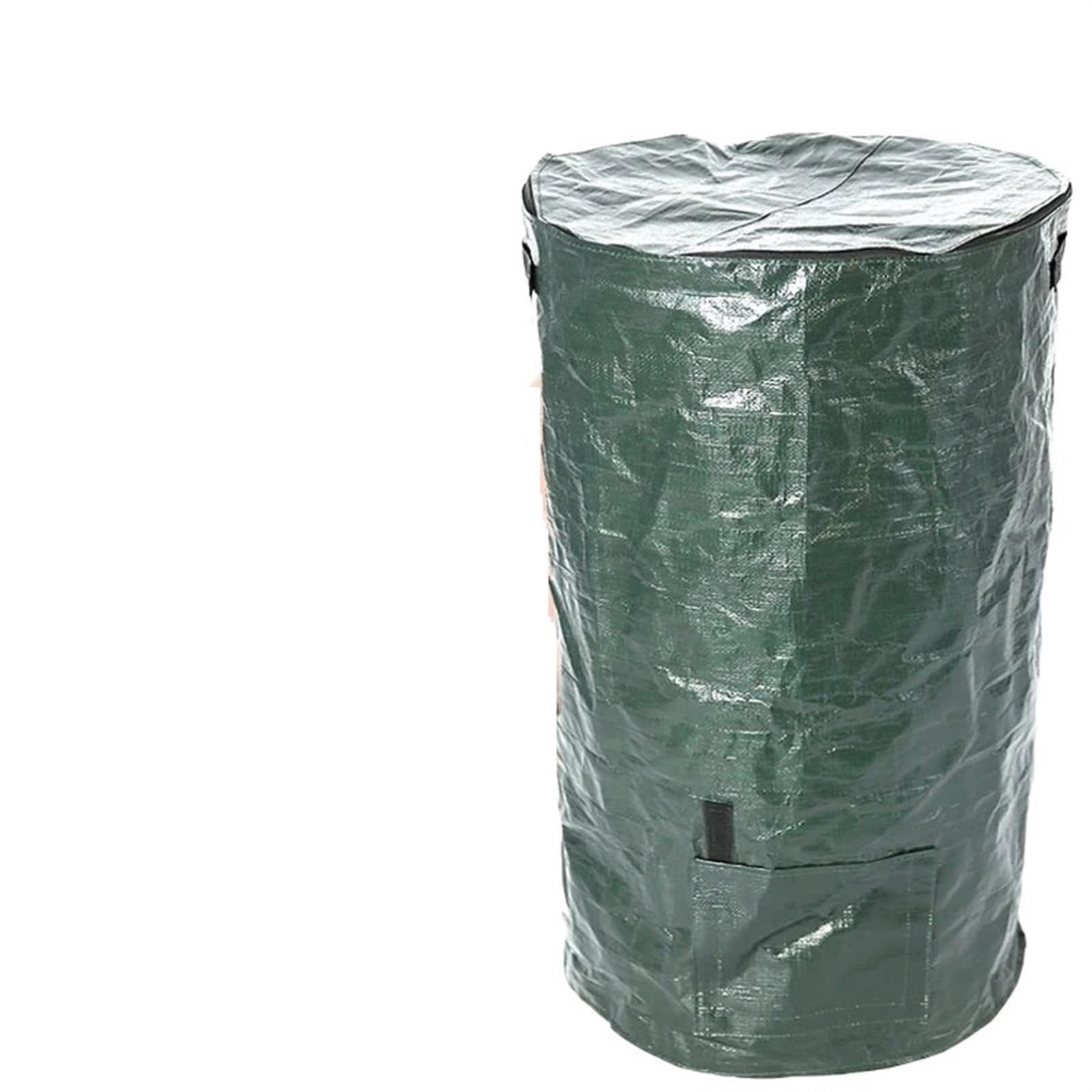 Wytrzymałe worki na śmieci ogrodowe – ekologiczne worki kompostowe z tkaniny PE na odpady podwórkowe do kuchni ogrodu przenośne doniczki – rozmiary 45 x 80 cm i 35 x 60 cm