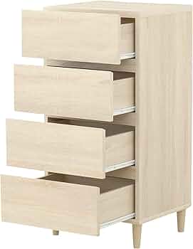 Amazon｜チェスト 4段 収納チェスト 北欧 木製 幅45 収納 引き出し
