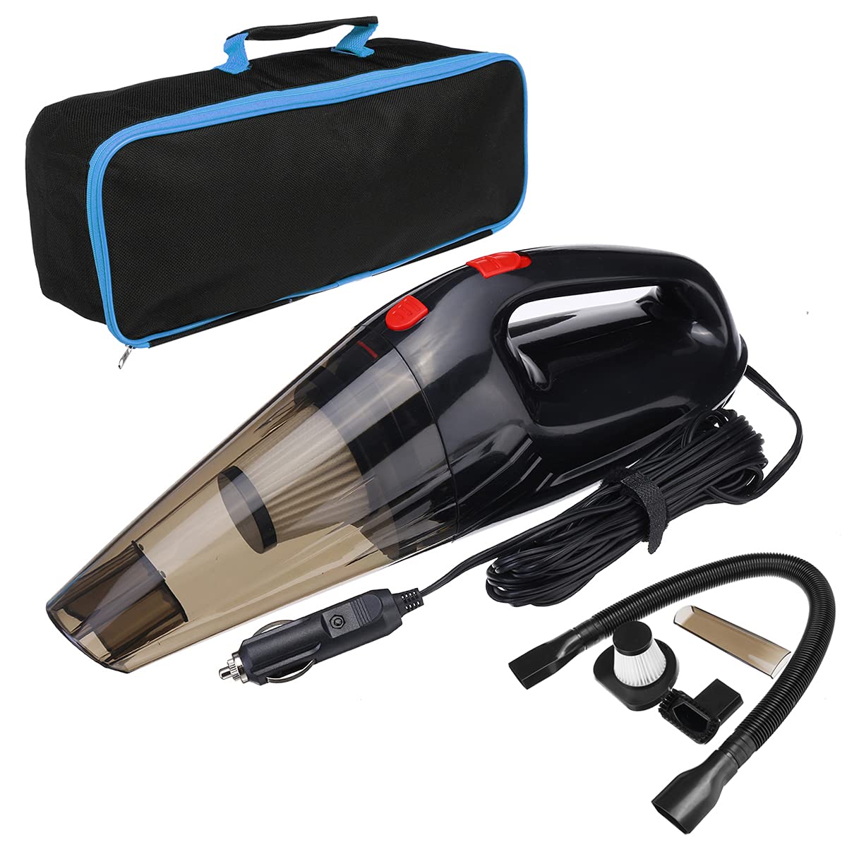 YONGYAO 4000Pa 12V 120W Coche Aspirador de Mano húmedo seco multifunción portátil Potente succión