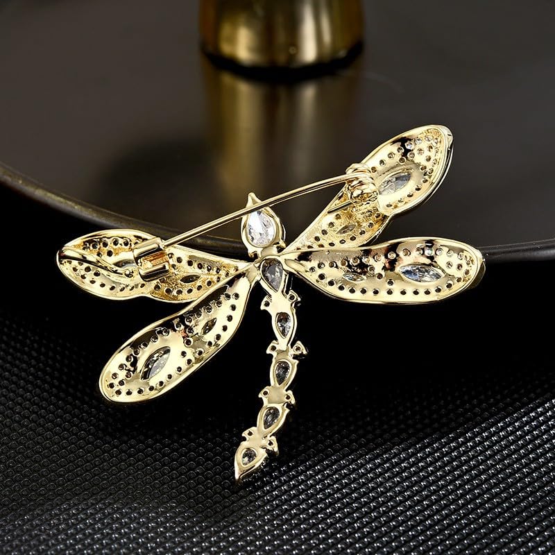 Image of Animal Brooch for Women Girls 18k Gold Plated Animal Brooch Pin Rhinestone Animal Brooch Lapel Pin Jewelry Thanksgiving Day Birthday Wedding Gifts for Mom Wife