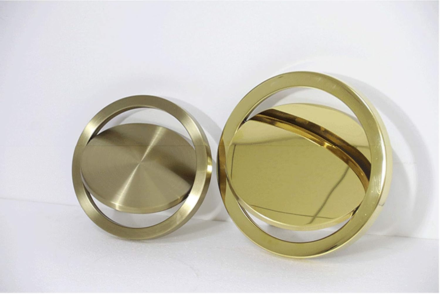 Built-in Countertop Trash Bin Waste Lid Balance Flap Cover- Stainless Steel Kitchen Garbage Can Grommet Recessed Trash Can Lid