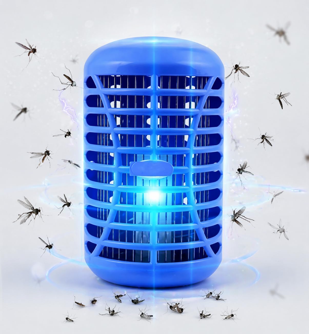 Electric Mosquito Killer, UV Light, 360° Protection, High Voltage Instant Kill, Silent Operation, Chemical Free, Blue, Plug-in-image-9