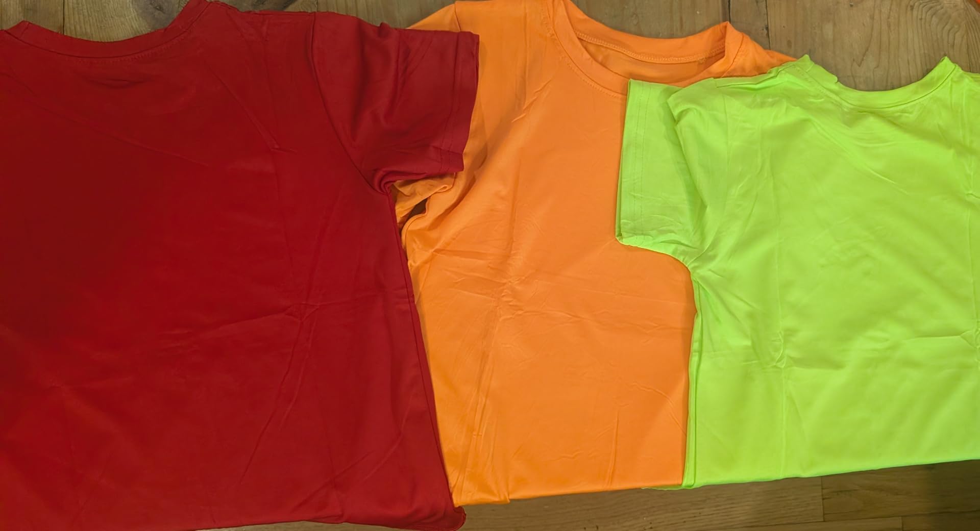 5-Pack Boys Shirts Quick Dry Athletic Tops Summer Kids T Shirts Age 5-16Y | Short Sleeve Boys T Shirts,Crew Neck Boys Active Tees,Moisture Wicking Sport Youth Tees,Performance Running Kids T Shirts