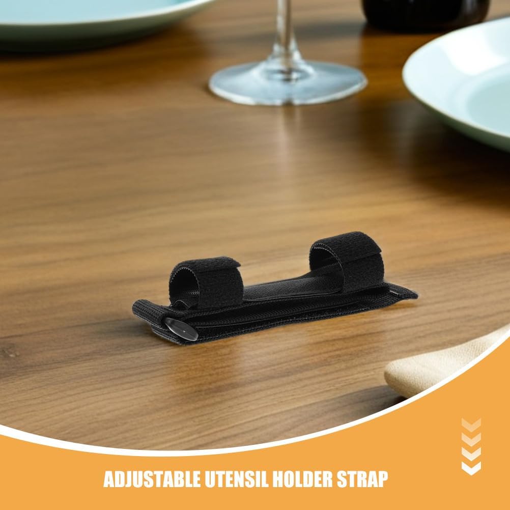 3pcs Disabled Utensil Holder: Eating Assistance Utensil Cuff for Disabled & Elderly Adaptive Tableware Strap for Cutlery Anti-Slip Design