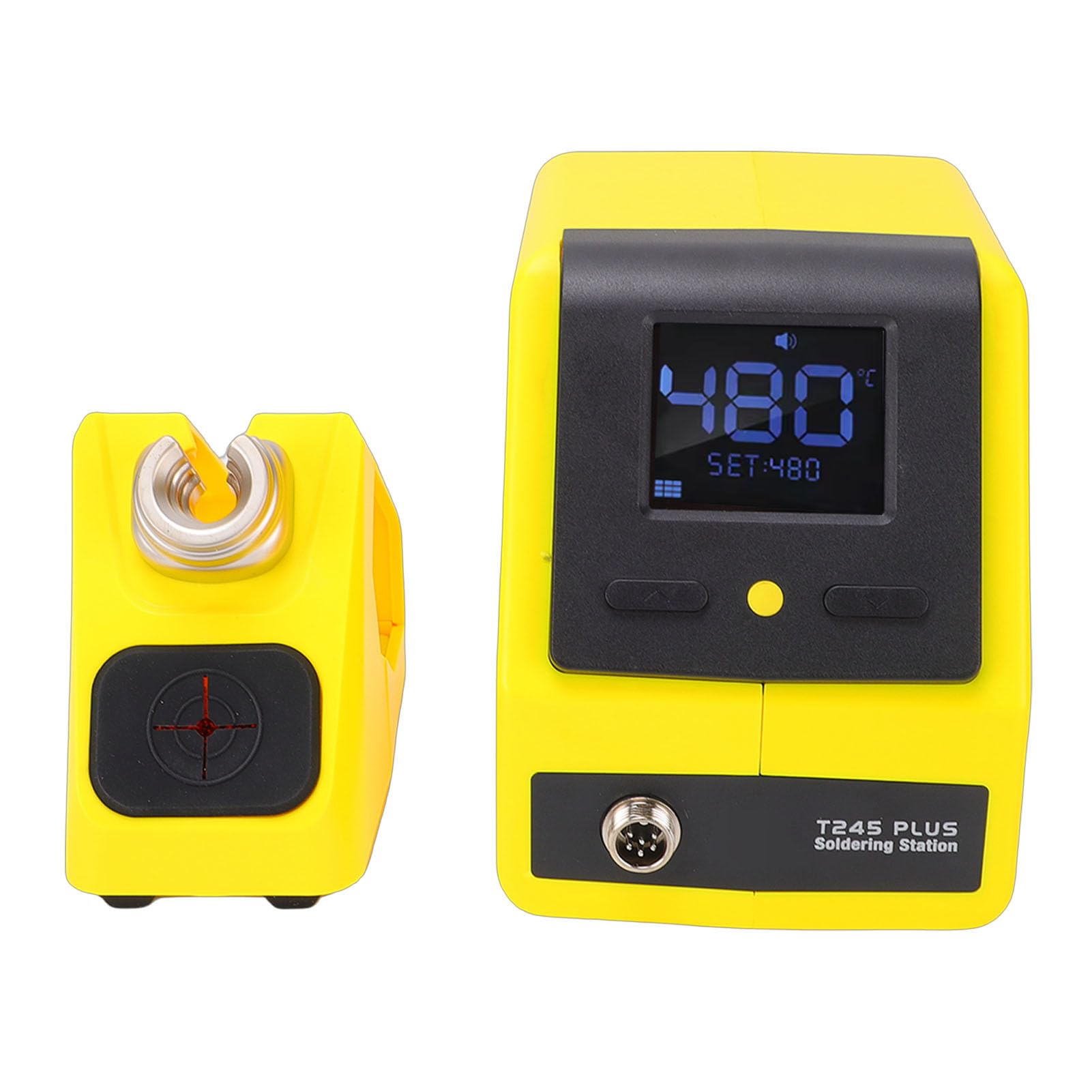 GOWENIC Zestaw Stacji Lutowniczej, 120 W, Szybkie Nagrzewanie, Regulacja Temperatury PID, Wyświetlacz LCD, Automatyczny Tryb Uśpienia, z Antystatycznym Przewodem Uziemiającym, do (wtyczka UE)