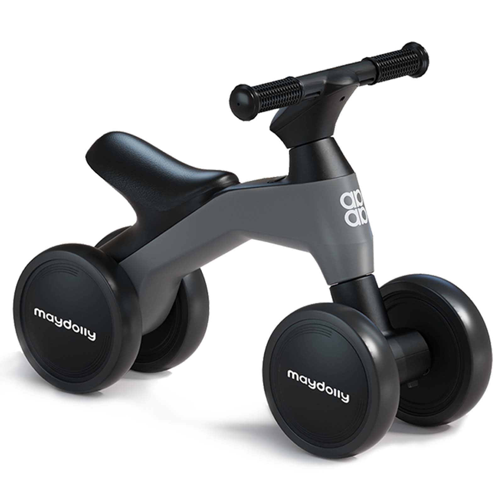 MaydollyBaby Balance Bike, Toddler Balance Bike for 1 Year Old Boys Girls, 4 Wheels Toddler Bike, First Birthday Gifts for 10-36 Month (Grey)