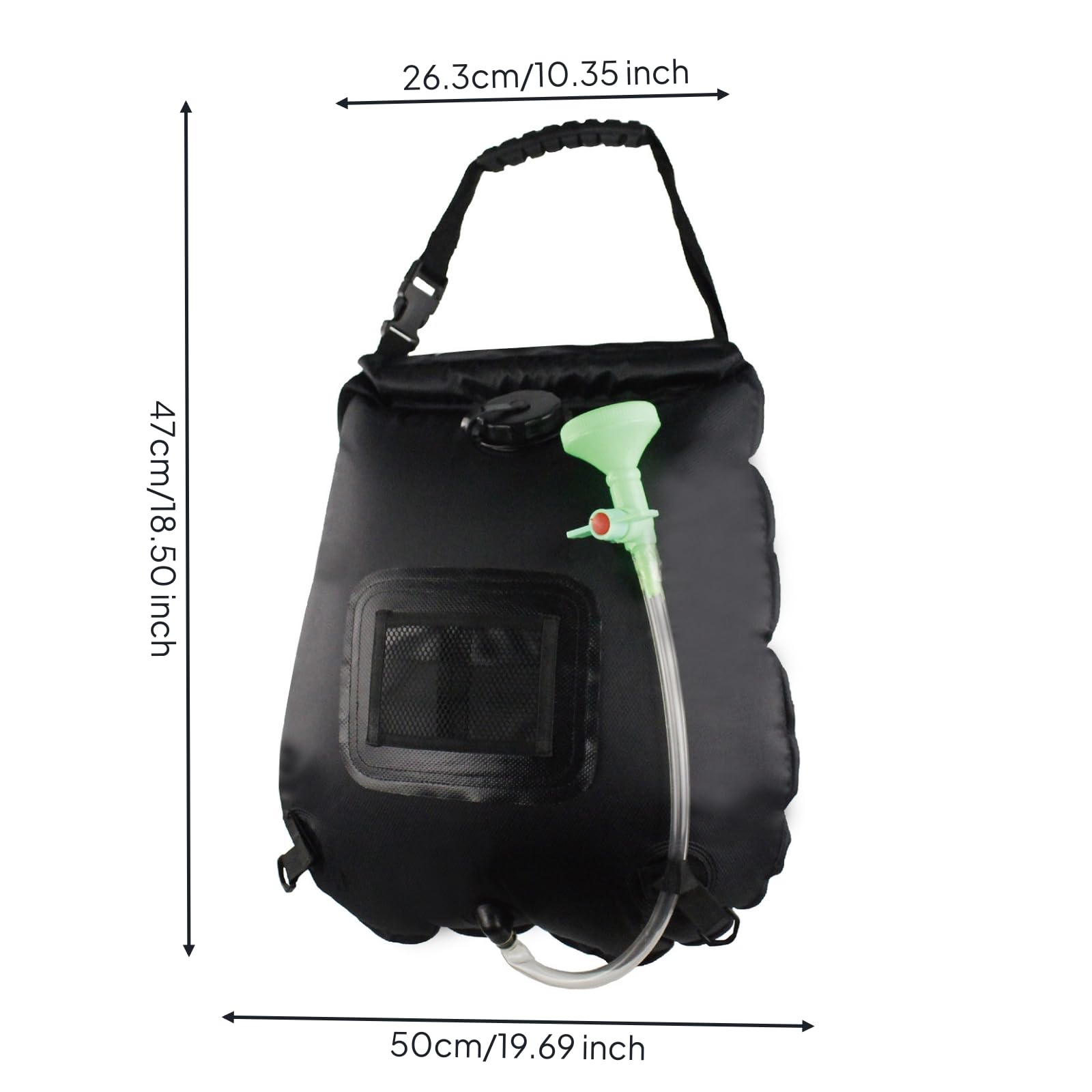 Doccia da Campeggio Portatile , Nero , size to 1