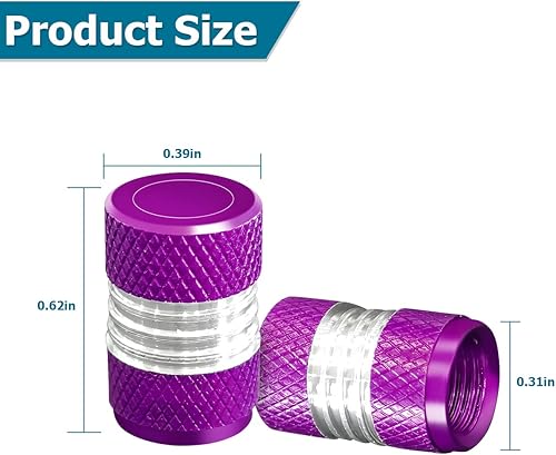 Miniatura 8 de 12 tapas de válvula de neumático de automóvil, resistentes a la corrosión, aleación de aluminio a prueba de fugas, accesorios universales para