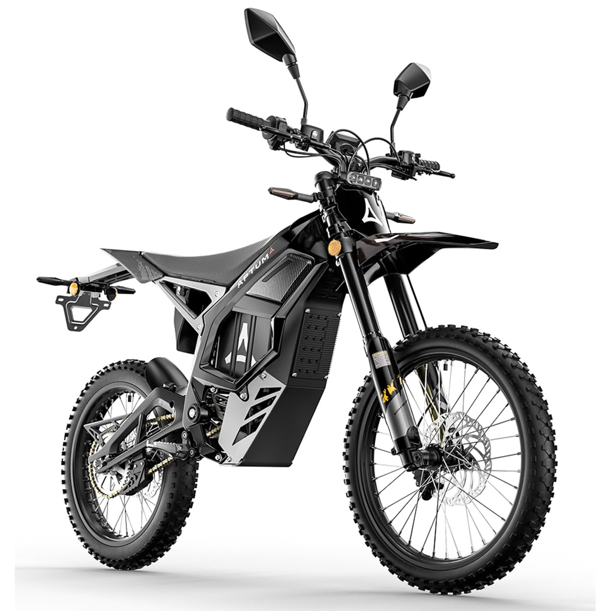 cysum Aptum Ap-8F Vélo Électrique Homme, 19'' Moto Électrique Adultes avec Batterie 72 V 40 Ah, Autonomie De 120 Km, Freins Hydrauliques, Moto Cross Électrique
