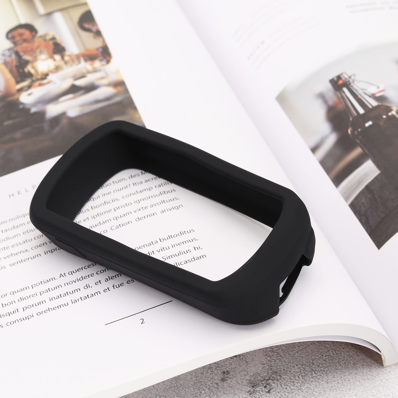 Custodia In Silicone LOKEKE Per Garmin Edge Explore 2 - Protezione Antiurto Nera - 6