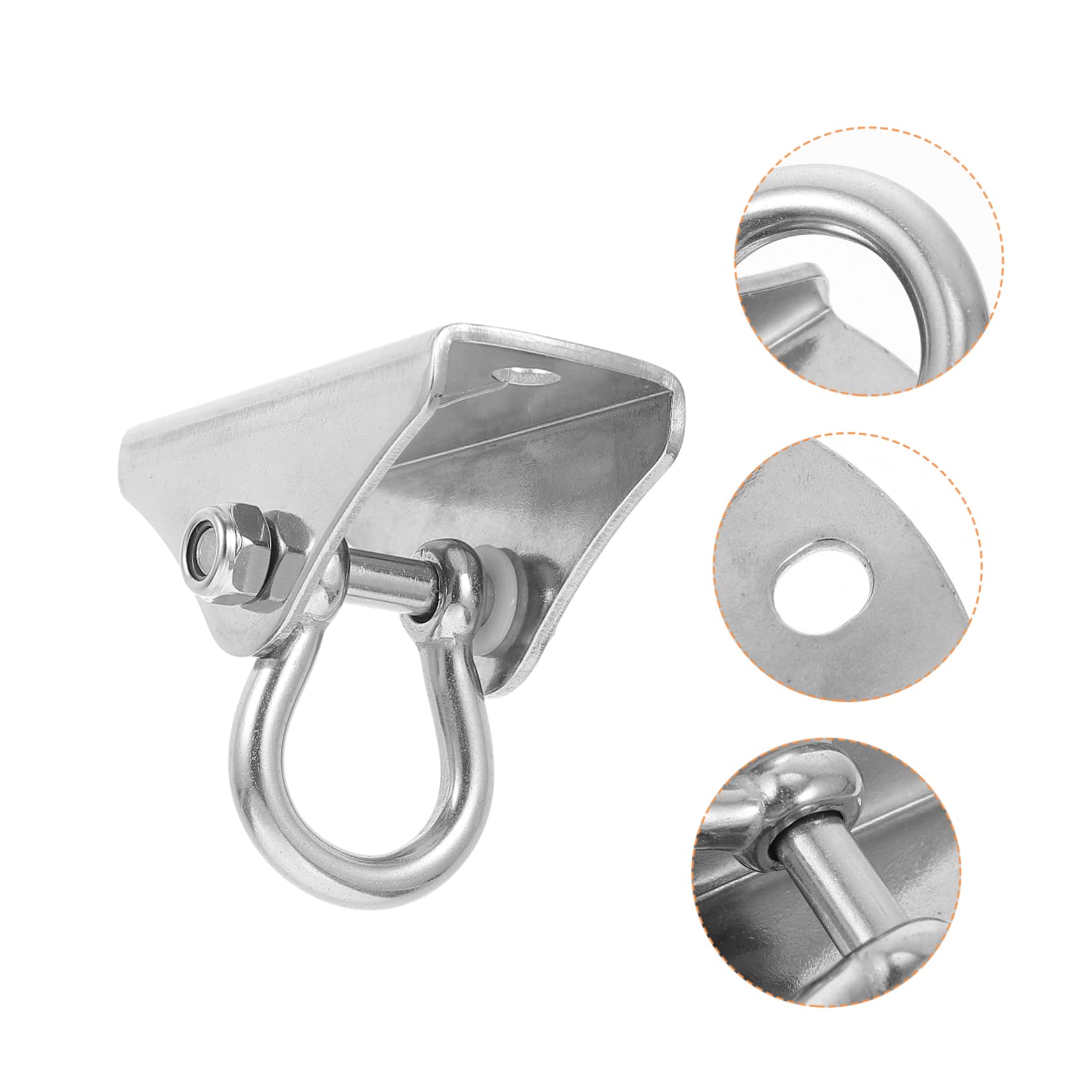 Toyvian 2 Juegos Gancho de Carga Accesorio de Columpio Ganchos de Techo de Servicio Pesado Balancearse cojinete Colgador de Techo para el hogar Colgador de hamacas Profesional Metal Plata