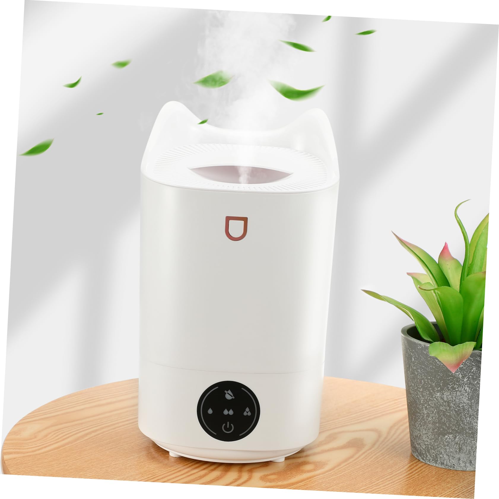 MAGICLULU Umidificatore da Tavolo Basso Rumore con Serbatoio Funzione di Spegnimento Automatico Design Compatto e Facile da Pulire per Ufficio e Camera da Letto
