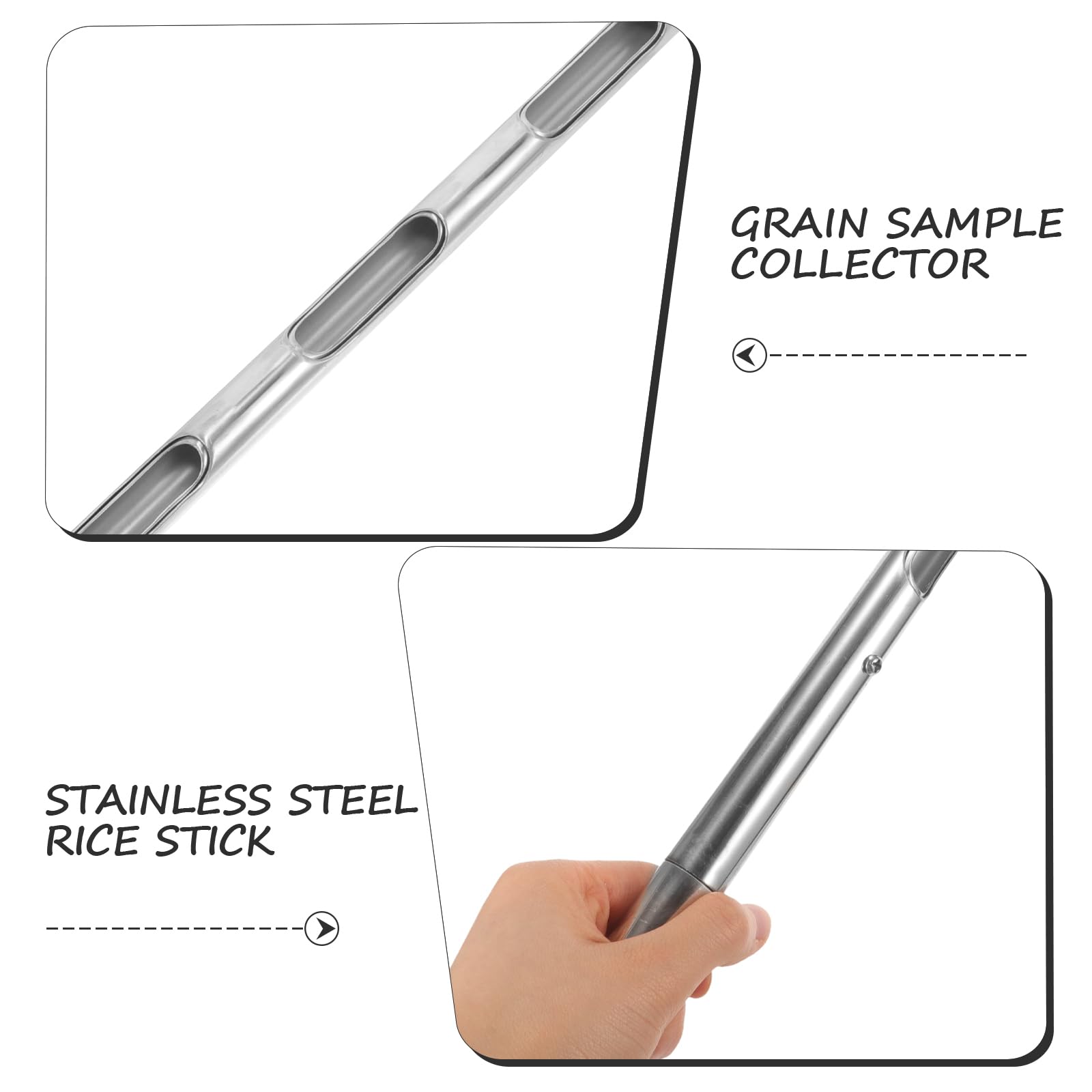 BESPORTBLE Bodenprobe-Sonde, 50 cm, Sampler Probenspeer Rasensammler Tester Für Getreideproben Probenehmer Für Zementdünger Bodenprobensonde Getreidedieb-probenehmer Getreideprobenehmer