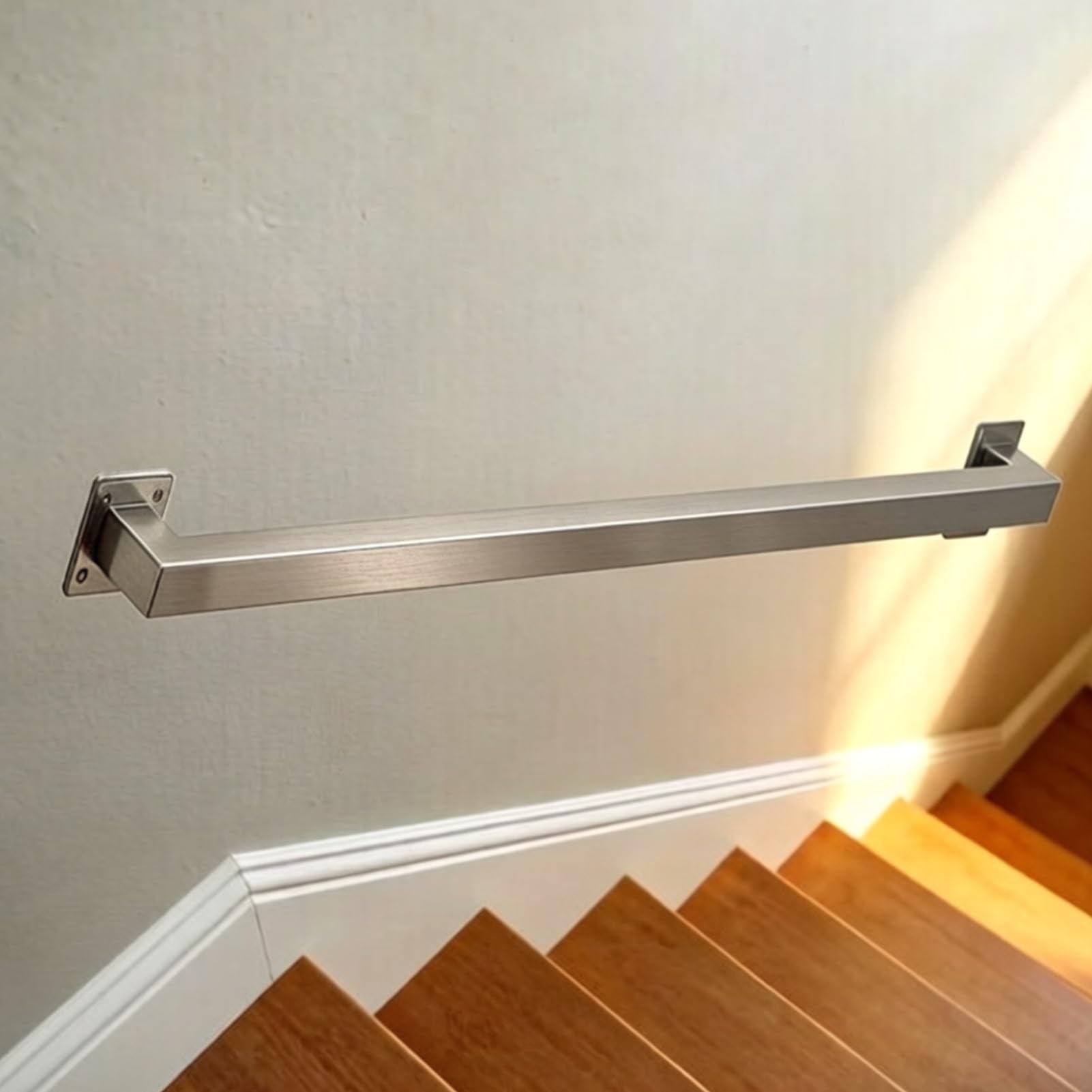 Minimalist Wall-Mounted Handrails for Indoor and Outdoor Areas, Anti-Slip, Safety Grab Bar,Stair Railings for Pregnant Women, Adult, Elderly and Disabled(14ft/420cm)