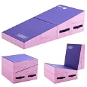 Gymnastics Cheese Mat Incline Wedge Mat, Folding Gymnastics Mat for Kids Tumbling, Indoor/Outdoor Skill Shape Training & Exercise equipment Home Gym Yoga gallery image