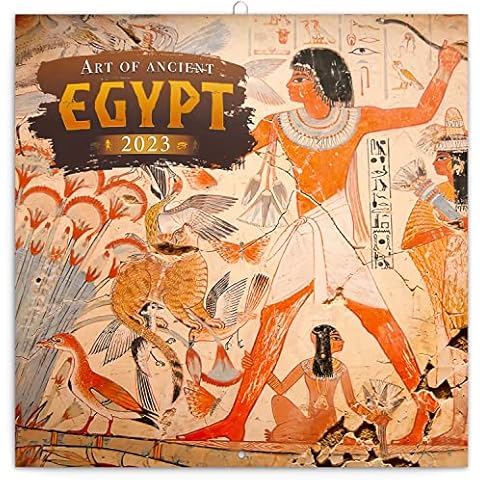 Wall Calendar Art, Egypt 2023 Calendar, Brochure Calendar with Monthly Calendar, Brochure Calendar, Art Calendar, 30 x 30 cm (30 x 60 Open) Cover