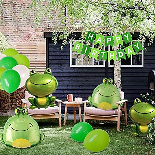 Laventy Frog Birthday Decoration Frog Balloon Frog Birthday Party Supplies Reptile Birthday Party Decorations Frog Princess Party Decoration Garden Birthday Decoration #TOP4
