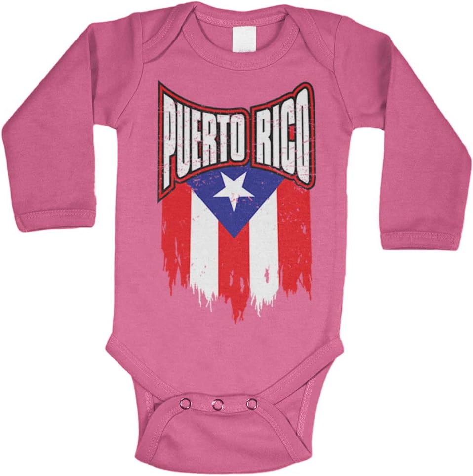 Puerto Rico - Torn Flag Strong Proud Bodysuit