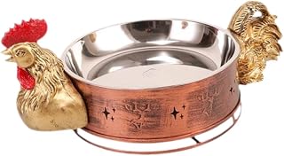 Chicken Dry Pots Chicken Stainless Steel Cooking Pot Quick Heating Chicken Themed Cookware Stockpot for Household Picnic, 26cm