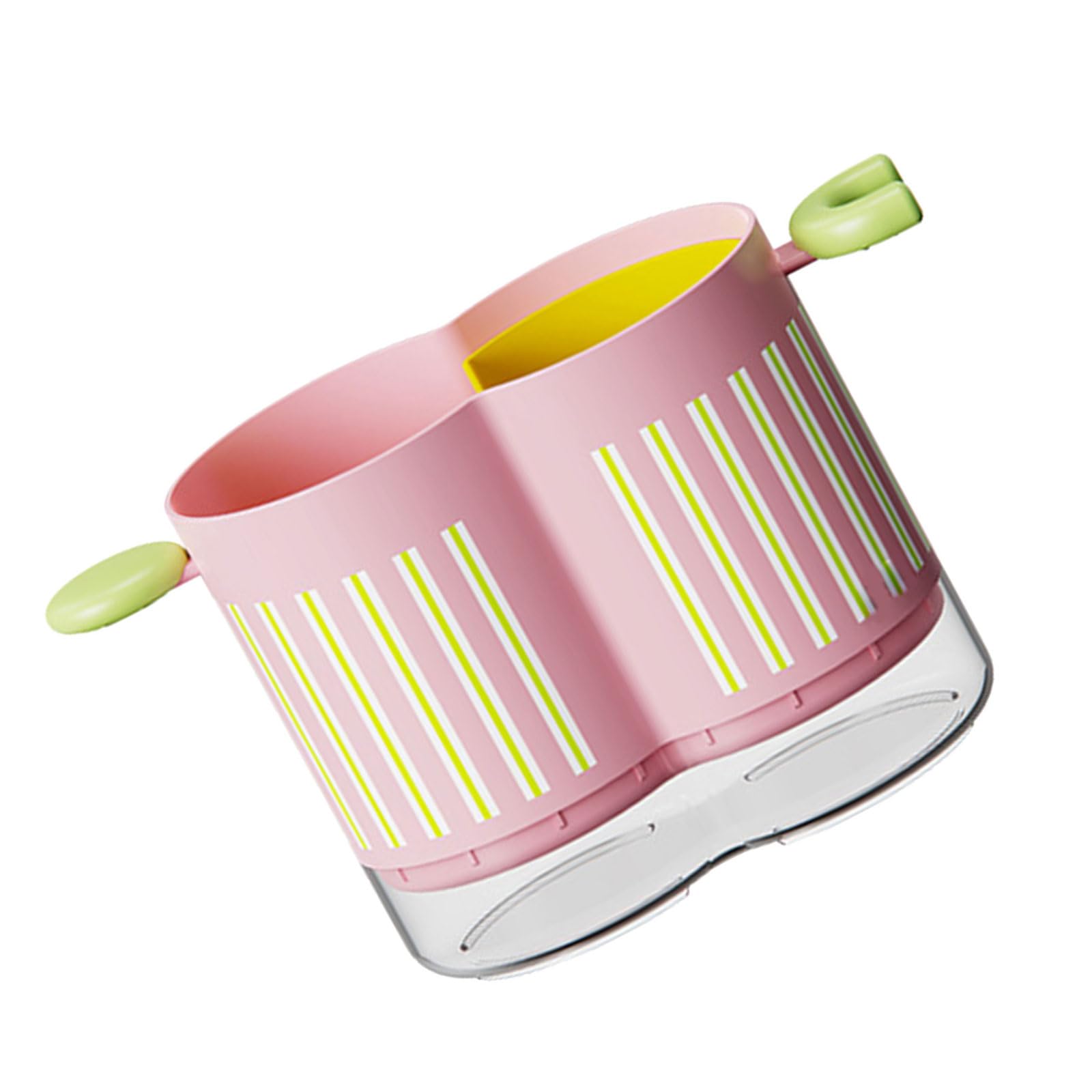 TFAOYS Space-Saving Compartment Kitchen Water-Resistant Utensil Holder with Detachable Chopstick Grids ABS/PET/PP Utensils Drainage Container