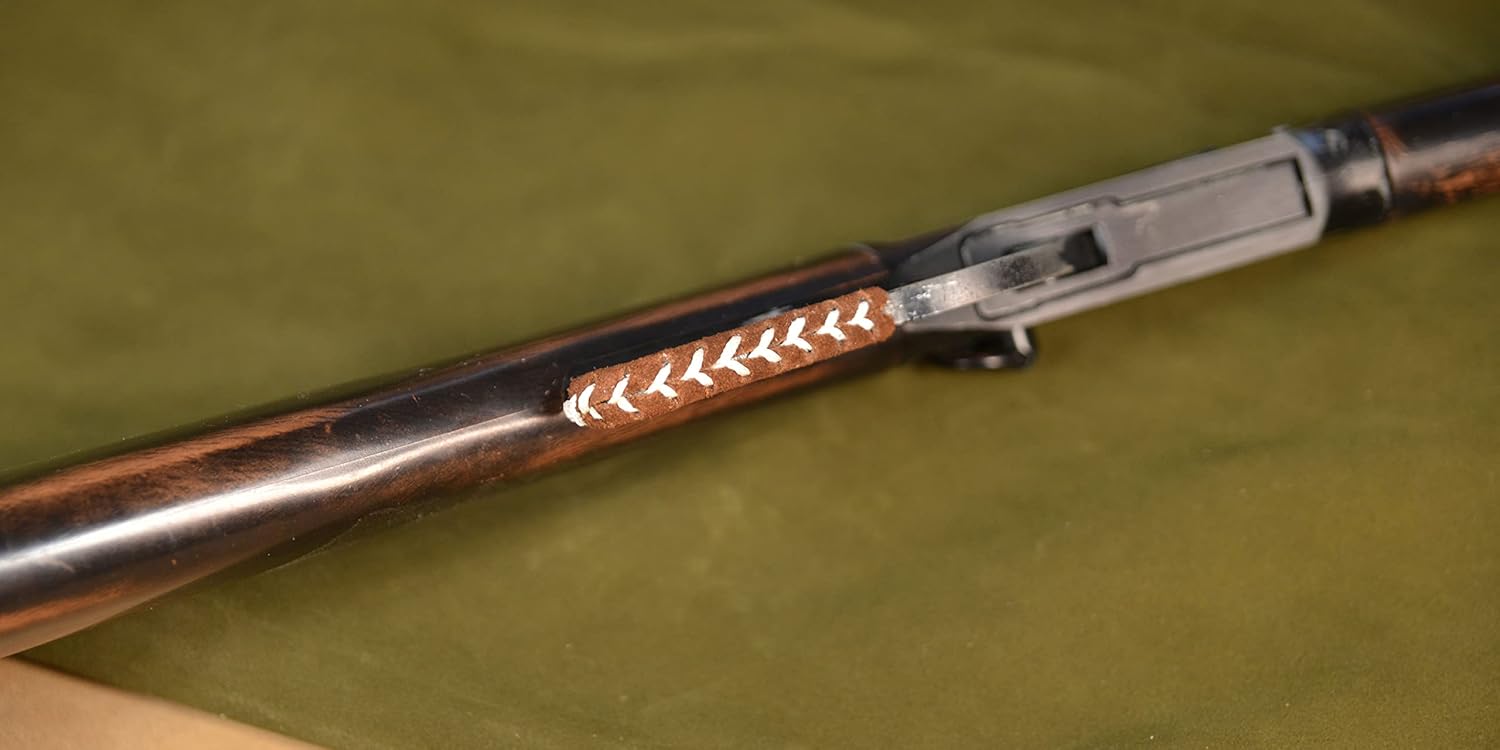 Suede Leather Lever Wrap for Lever Action Rifles and Shotguns, Handcrafted