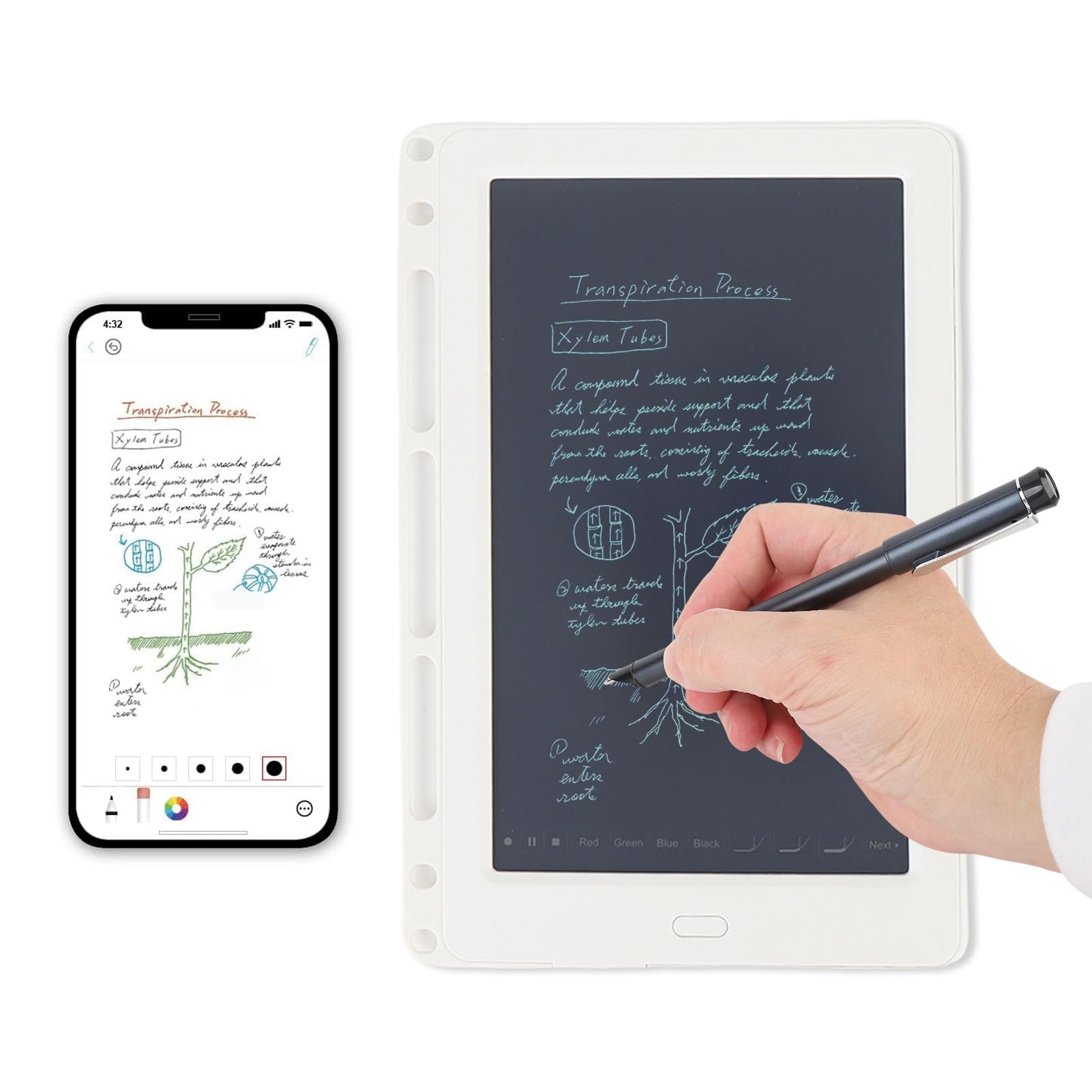 Ensemble de Stylo Intelligent Numérique et Tableau D'écriture, Bluetooth 5.0, Reconnaissance OCR