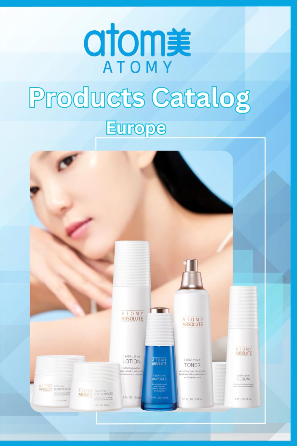 The Atomy - Products Catalog: Information on all Atomy's beauty products and health supplements available in Europe.