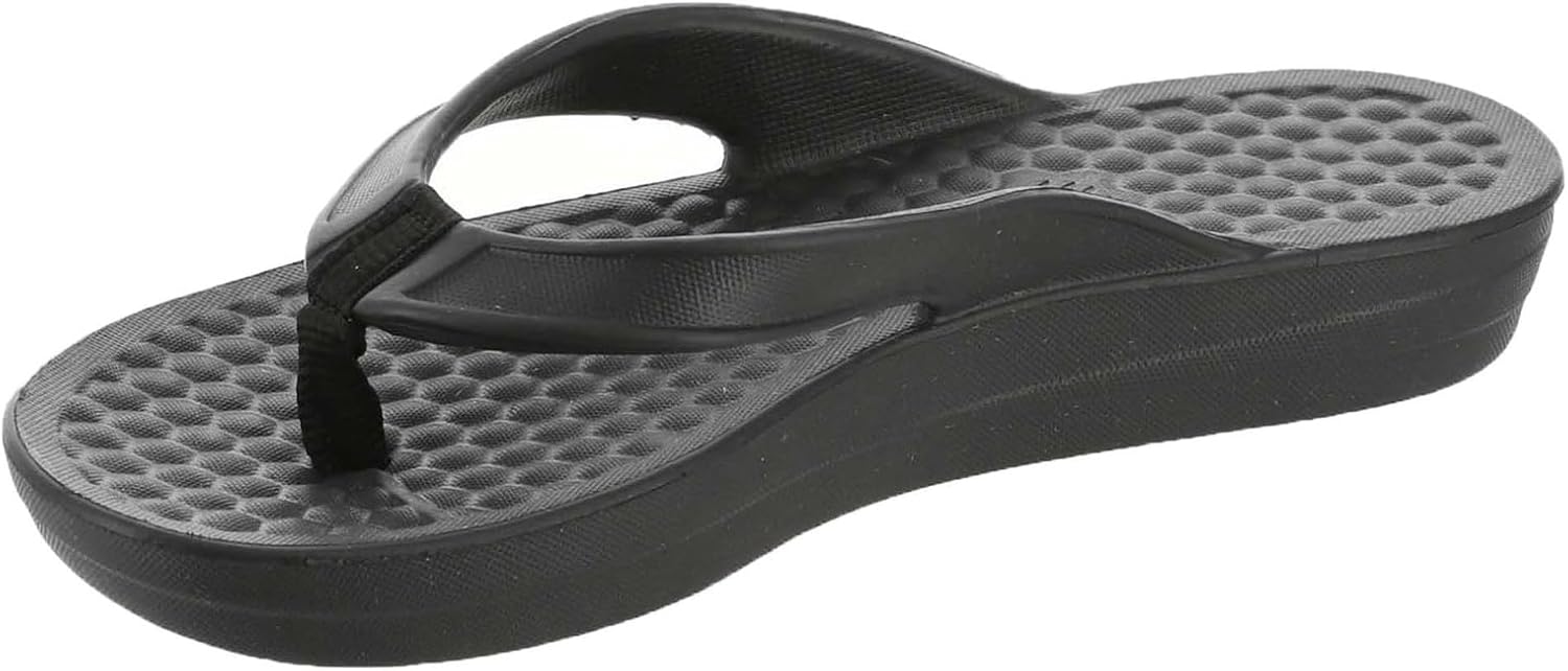 Joybees WVFLP.COL.1100 Women's Varsity Flip Solid Coal W11