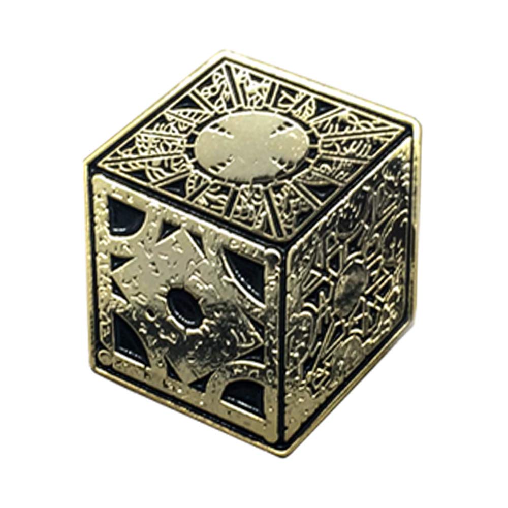 Hellraiser Puzzle Box Horror Enamel Pin | The Lament Configuration | Pinhead | Horror Movie | Lapel Pin | Denim Jacket Gift