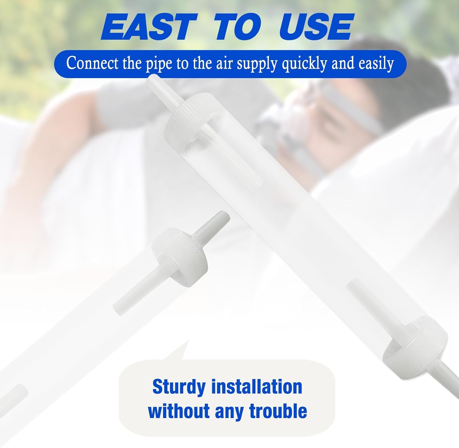 3-Pack Oxygen Tubing in-Line Water Trap with Removable End Caps
