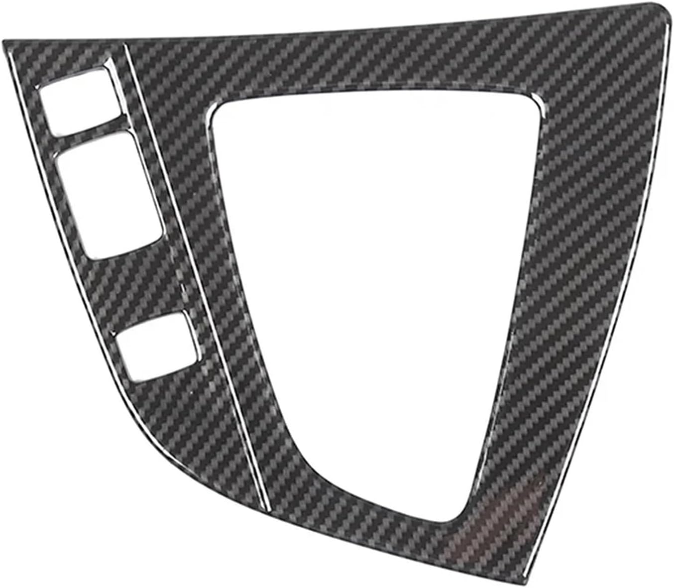 Compatible 1 2 Series F20 F21 F22 F23 2012-2019 ABS Carbon Fiber Car Center Shift Panel Frame Cover Sticker(Style A)