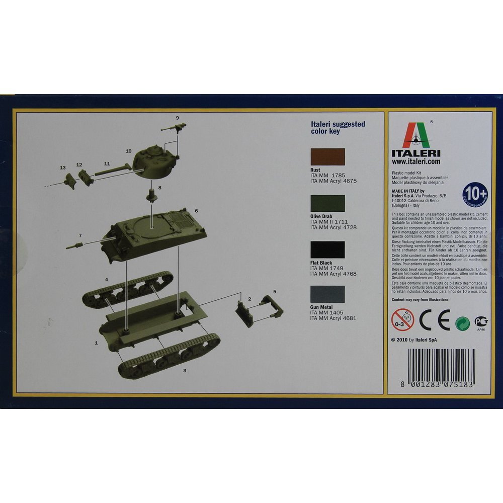 Italeri 510007518 1: 72 - Sherman M4 A3 75 mm (Pack of 2) - Image 2