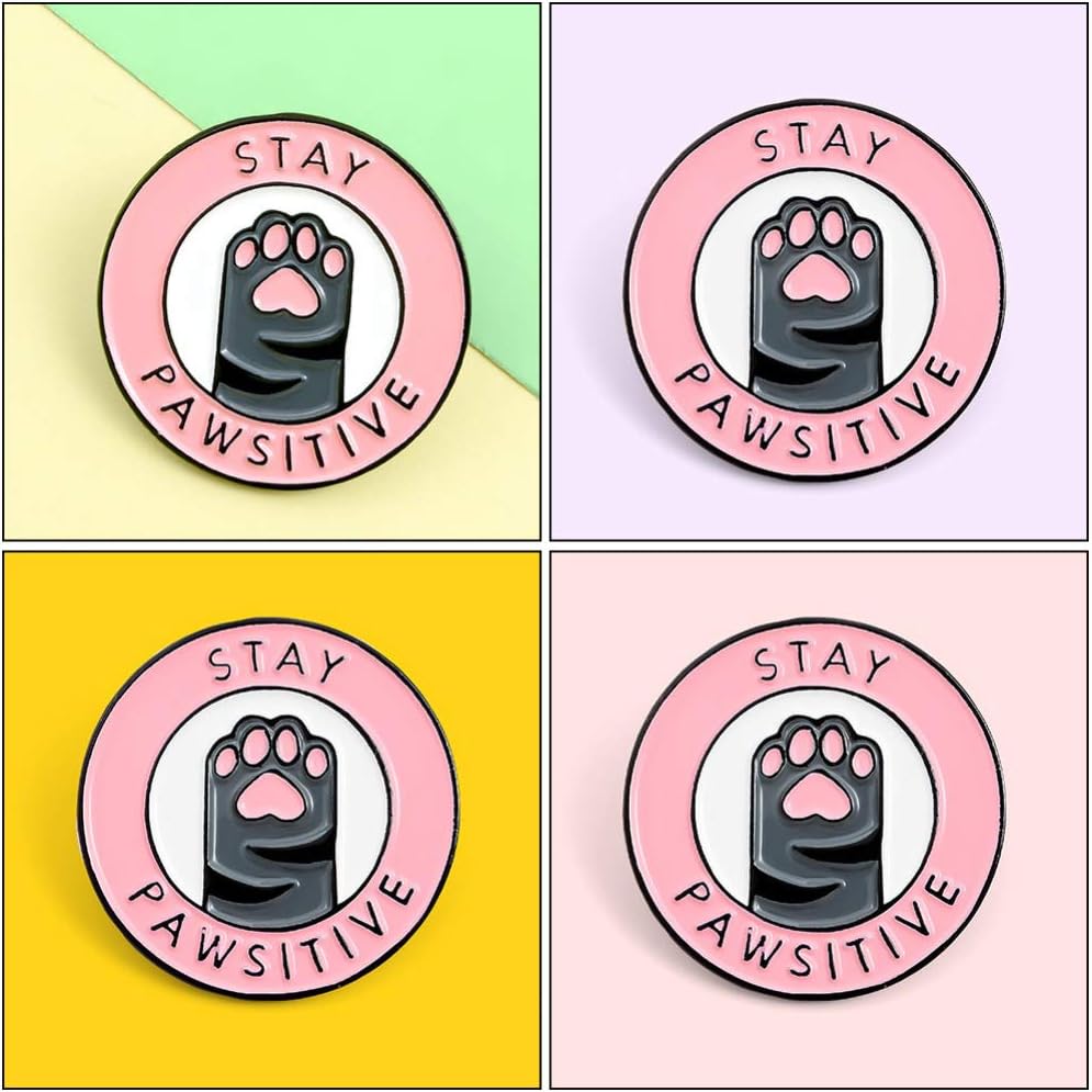 Claw Brooch Alloy Cartoon Letter Round Pin for Women Jackets Bags Festive Party Decoration