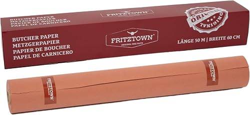 FRITZTOWN® Butcher Paper Pink 60 cm x 50 m Roll Box with …